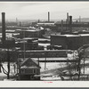 General view of mills in Lawrence, Massachusetts.