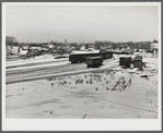 Railroad yard in Middleboro, Massachusetts.