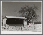 Vegetable stand outside the home of Anthony Forgetta, Italian vegetable farmer. Farming activity in the winter is almost nil, while Mr. Forgetta and his daughter work in textile mills nearby. Andover, Massachusetts.