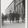 Employees leaving Ayer Mills (textile). Lawrence, Massachusetts.