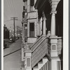 Row of houses on a street in New Bedford, Massachusetts.