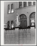 Madonna in front of church. New Bedford, Massachusetts.