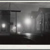 A foggy night in New Bedford, Massachusetts.