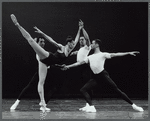 James Goree, Lorraine Graves, Mitchell McCarthy, and Fabian Barnes in the Dance Theatre of Harlem production Four Temperaments