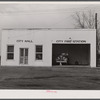 City hall and fire station in Hazlehurst, Georgia.