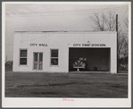 City hall and fire station in Hazlehurst, Georgia.