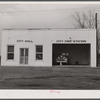 City hall and fire station in Hazlehurst, Georgia.