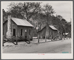 Abandoned houses in a turpentine camp in the Camp Stewart area near Hinesville, Georgia.