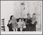 Mr. Paul Hatchet and his family. Have just moved into a prefabricated house from the Camp Croft area. Pacolet, South Carolina.