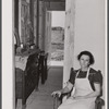 Mrs. Jennings, tired out after a day of moving into her new prefabricated house in Pacolet, South Carolina.