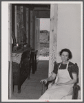 Mrs. Jennings, tired out after a day of moving into her new prefabricated house in Pacolet, South Carolina.