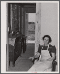 Mrs. Jennings, tired out after a day of moving into her new prefabricated house in Pacolet, South Carolina.