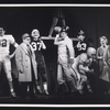 Ray Bolger and Ron Husmann (center) in the stage production All American