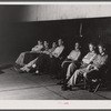 School teachers in Centralhatchee, Georgia, have organized movies in the school auditorium for those who can't get to town. Heard County, Georgia