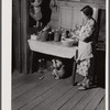 Mrs. L. Smith still has some canned goods left over from the winter. Carroll County, Georgia (see general caption).