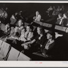 School teachers in Centralhatchee, Georgia have organized movies in the school auditorium for those who can't get to town. Heard County, Georgia.