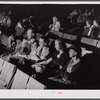 School teachers in Centralhatchee, Georgia have organized movies in the school auditorium for those who can't get to town. Heard County, Georgia.