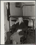Old woman living in slum house in Bridgewater, Pennsylvania