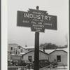 Signpost at Industry, Pennsylvania.