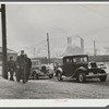 Men going home from work at the steel mill in Midland, Pennsylvania.