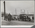 Men going home from work at the steel mill in Midland, Pennsylvania.