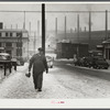 Going home from work at the steel mill in Midland, Pennsylvania.