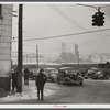 Going home from work at the steel mill in Midland, Pennsylvania.