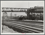 The end of the afternoon shift at the Jones and Laighlin Steel Corporation. Aliquippa, Pennsylvania.