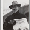 Union member distributing "Steel Labor" near the entrance to the Jones and Laughlin Steel Corporation in Aliquippa Pennsylvania.