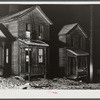 Houses in a [Black] quarter of Rochester, Pennsylvania.