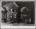 Houses in a [Black] quarter of Rochester, Pennsylvania.