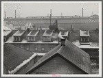 Houses and steel mill in Aliquippa, Pennsylvania.