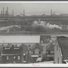 Houses and steel mills in Aliquippa, Pennsylvania.