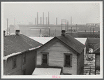 Houses and Jones and Laughlin Steel Corporation in Aliquippa, Pennsylvania.
