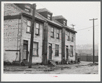 Houses in slum area of Pittsburgh, Pennsylvania.