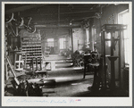Interior of abandoned Olive Stove Works, Rochester, Pennsylvania. The company is now in the hands of receivers.