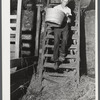 Interior of barn near Rockville, Maryland.