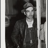 Worker employed at Fort Bragg and renting a lower berth in a bunkhouse recently constructed behind a filling station. Near Silver Lake, North Carolina.
