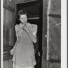 Young girl lives in this shack with her husband who works at Fort Bragg. In a settlement near Manchester, North Carolina.