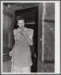 Young girl lives in this shack with her husband who works at Fort Bragg. In a settlement near Manchester, North Carolina.