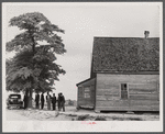 Just before a church meeting at a Negro church in Heard County, Georgia.