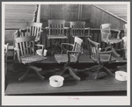 Jury section in the courtroom in Franklin. Heard County, Georgia.