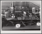 Jury section in the courtroom in Franklin. Heard County, Georgia.