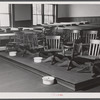 Jury section in the courtroom in Franklin. Heard County, Georgia.