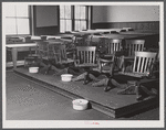 Jury section in the courtroom in Franklin. Heard County, Georgia.