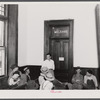 Waiting their turn at the welfare office in the courthouse in Franklin. Heard County, Georgia.