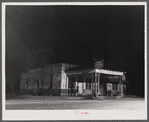 Gas station in Franklin, nine o'clock in the evening. Heard County, Georgia.
