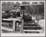 Sawmill in Heard County, Georgia.