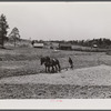 Mr. Hubbard plowing on his farm in Greene County, Georgia.