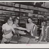 Saturday afternoon shoppers in the Bickers Goodwin store in Greensboro. Greene County, Georgia.